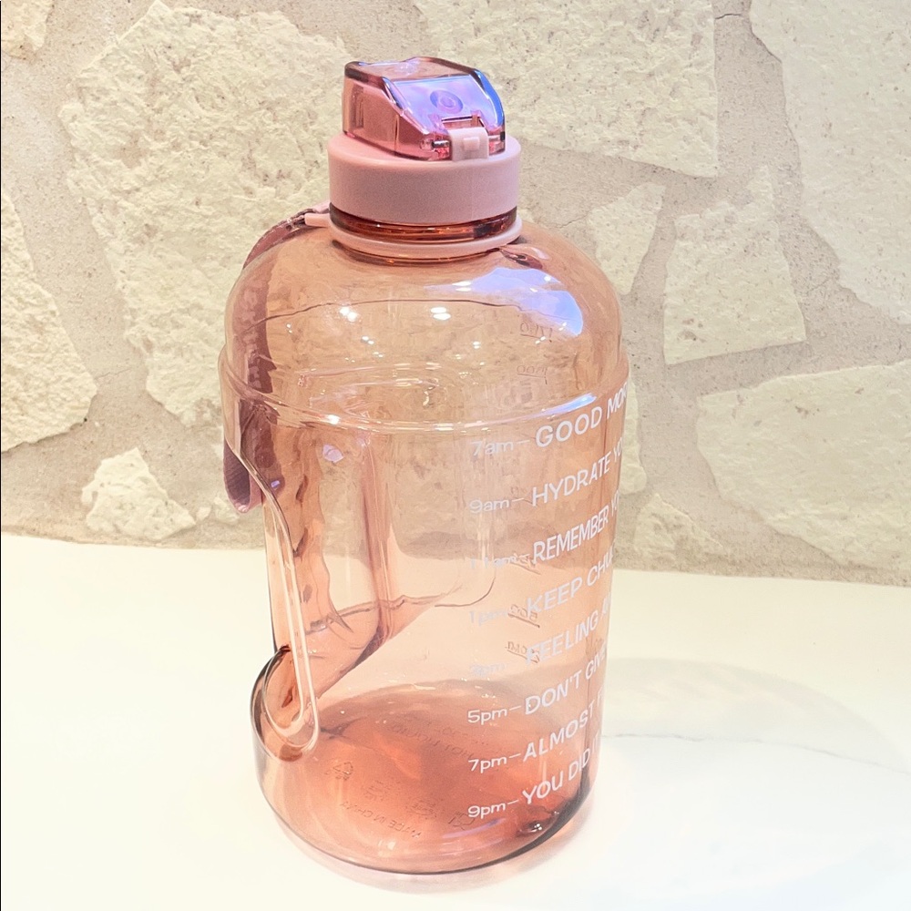 Pink Motivational Water Bottle NWOT